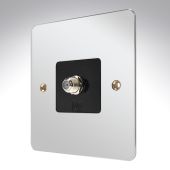 MK K14325POCB Edge Polished Chrome TV Satellite Socket