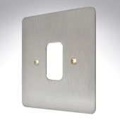 MK K14331BSS Edge Grid Plate 1 Module Brushed Steel