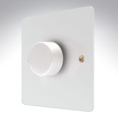 MK K14521WHI Edge White Metal Dimmer 1 Gang