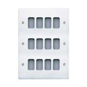 MK K14349POC Edge Grid Plate 9 Module Polished Chrome