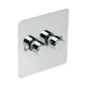 MK K14522POC Edge Polished Chrome Dimmer 2 Gang