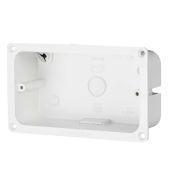 MK K2062WHI Flush Flanged Box 2 Gang 45mm