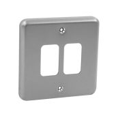 MK K3492ALM Grid 2 Module Frontplate Aluminium