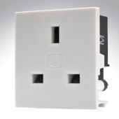 MK K5830WHI 2 Module UK 13A Power Socket