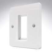 MK K181WHI Logic Data Plate 1 Module White Plastic