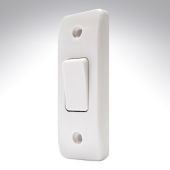 MK K4841WHI Architrave Switch 1 Gang 2 Way