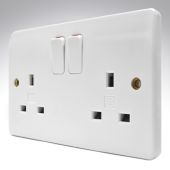 MK K2747WHI Double Socket