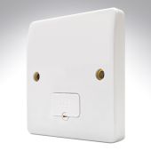 MK K337WHI Unswitched Spur + Base Outlet - Deep Plate