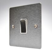 Hamilton 84R21SS-W Stainless Steel 10a 1 Gang Light Switch