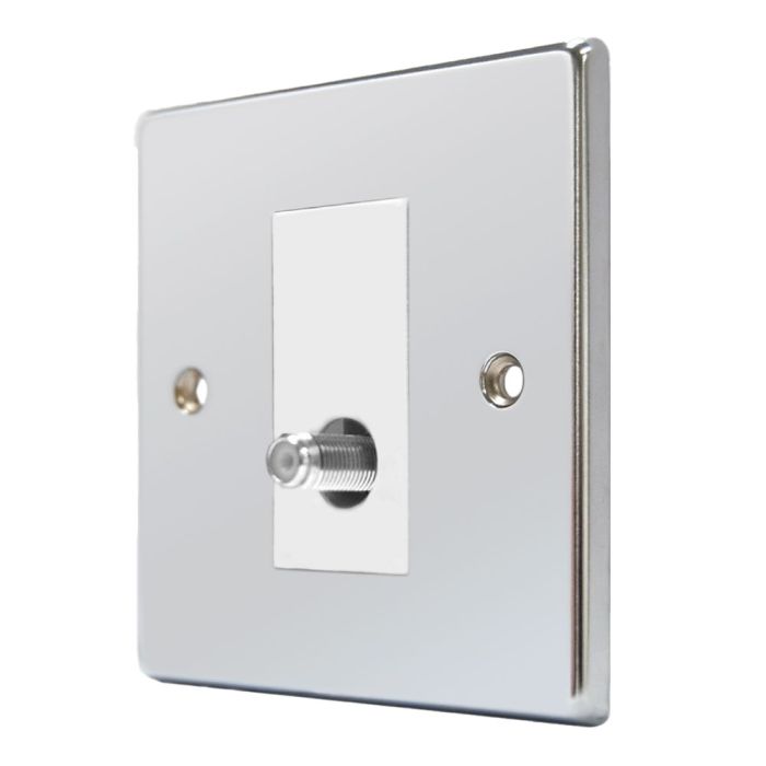 Hamilton 77SATNW Polished Chrome Satellite Socket
