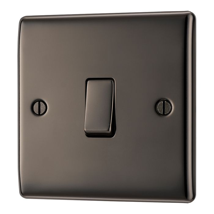 BG NBN13 Black Nickel Intermediate Switch 10A 2 Way