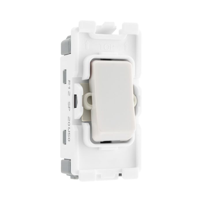 BG R13 20A Intermediate Grid Switch White Module