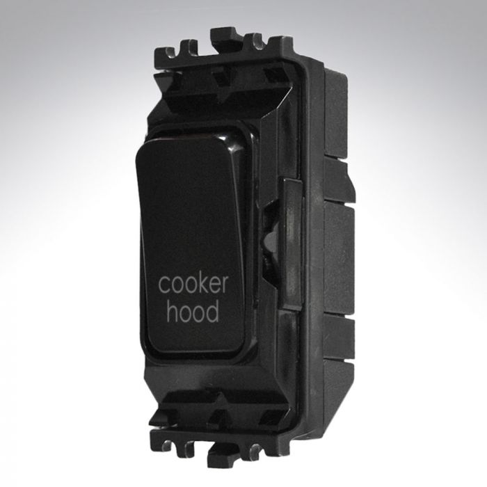 MK K4896CHBLK Black Grid Switch 20A Cooker Hood