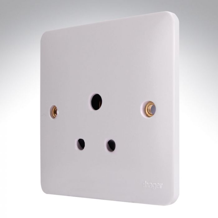 Hager Sollysta WMS51 Unswitched 5a Lighting Socket