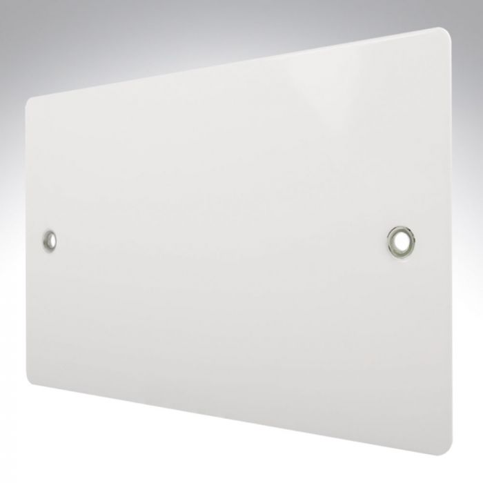 Hamilton 80BPD Gloss White Double Blank Plate