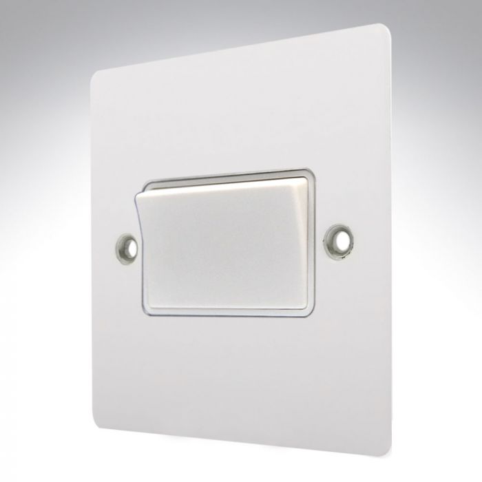 Hamilton 8MWTPWH-W Matt White Fan Isolating Switch