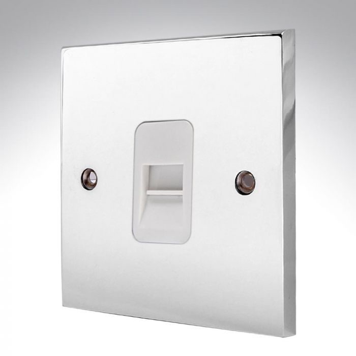 Hamilton 95TCSW Polished Chrome Telephone Slave Socket