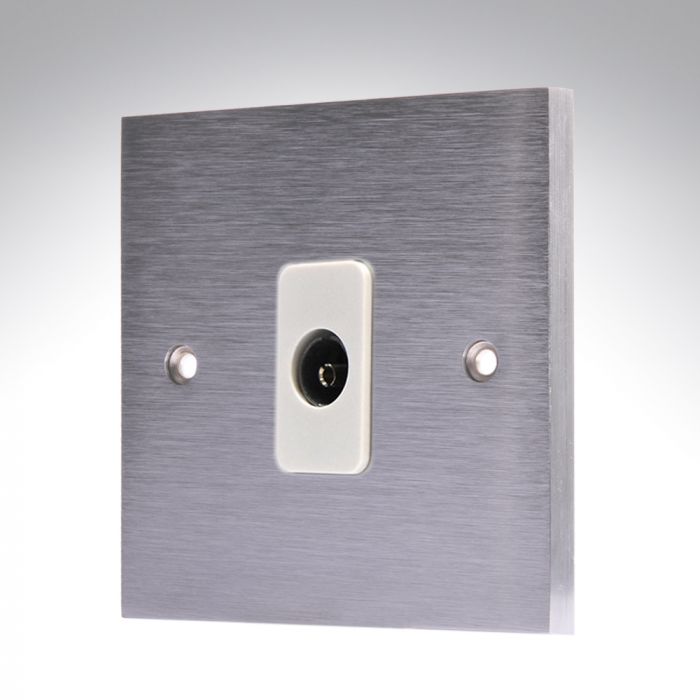 Hamilton 96TVW Satin Chrome TV Socket