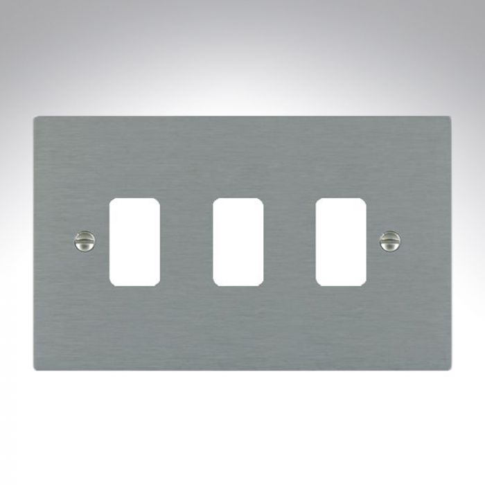 Hamilton 843GP Stainless Steel 3 Gang Grid Plate