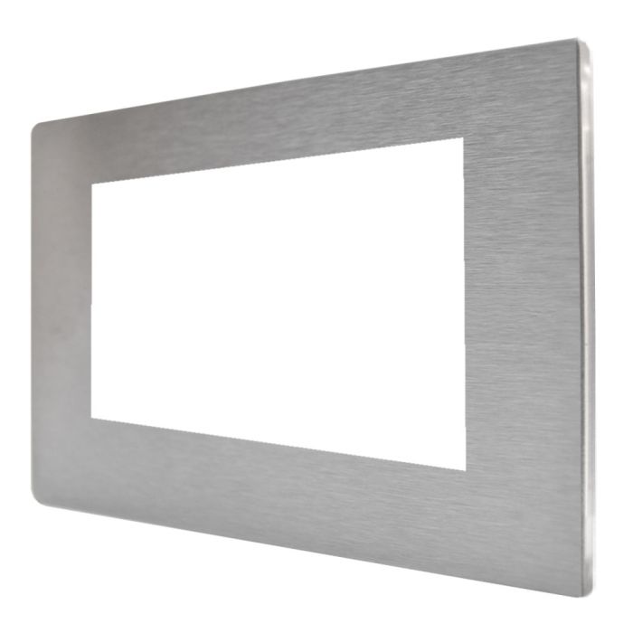 Hamilton 84CEURO3 CFX Satin Steel 3 Gang Modular Plate