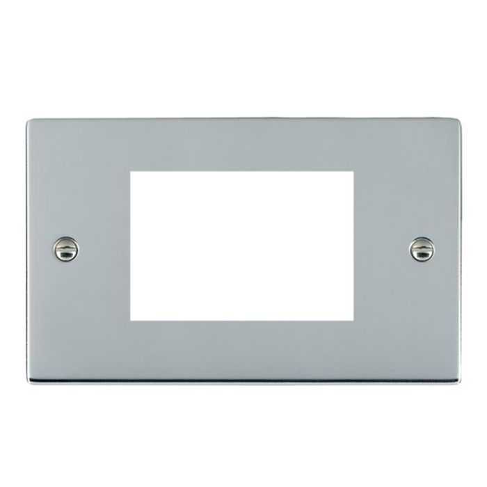 Hamilton 87EURO3 Polished Chrome 3 Gang Modular Plate