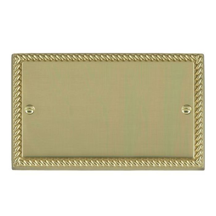 Hamilton 90BPD Polished Brass Double Blank Plate