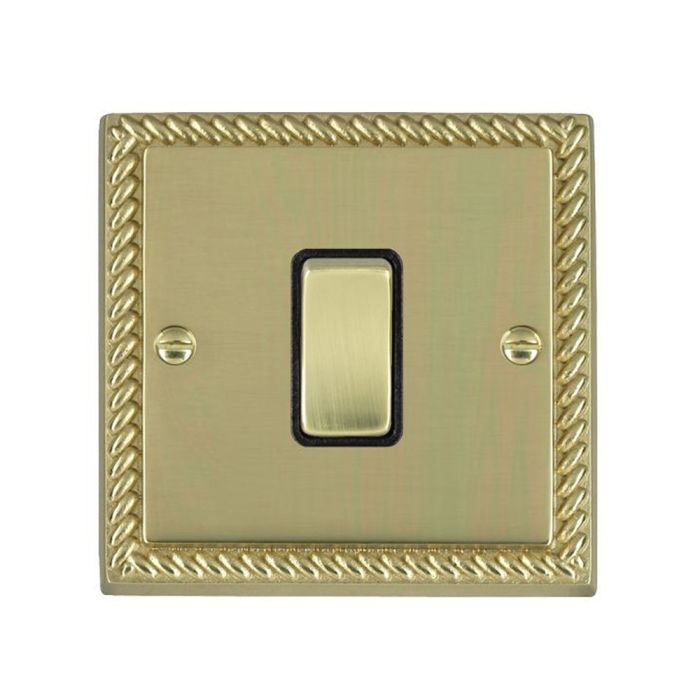 Hamilton 90R21PB-B Polished Brass Switch 1 Gang 10A