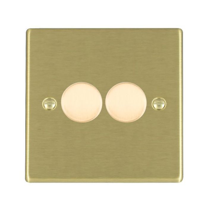 Hamilton 722X40 Satin Brass double 400w 2 way dimmer