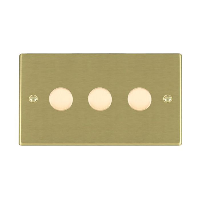 Hamilton 723X40 Satin Brass triple 400w 2 way dimmer