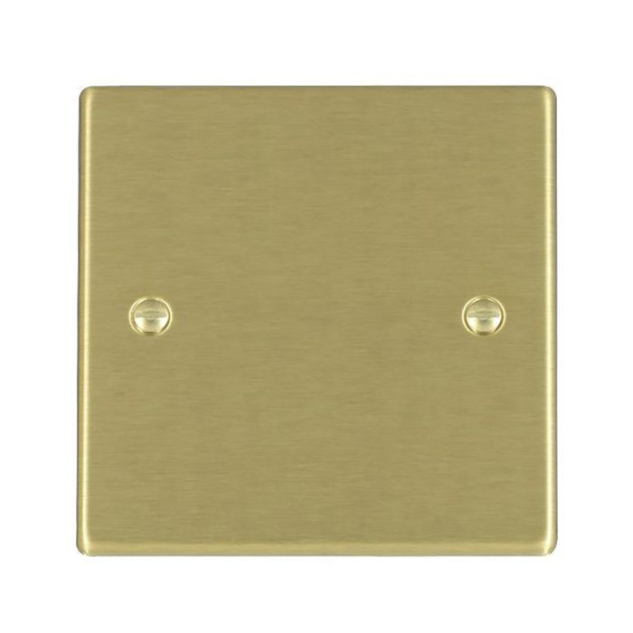 Hamilton 72BPS Satin Brass single blank plate