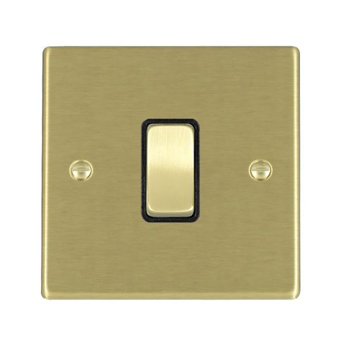 Hamilton 72R21SB-B Satin Brass 10A single 2 way light switch