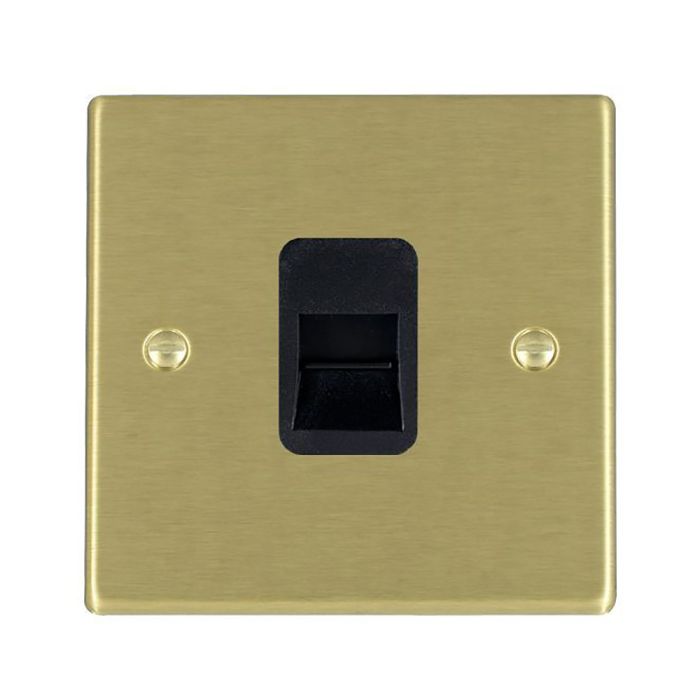 Hamilton 72TCMB Satin Brass telephone master socket