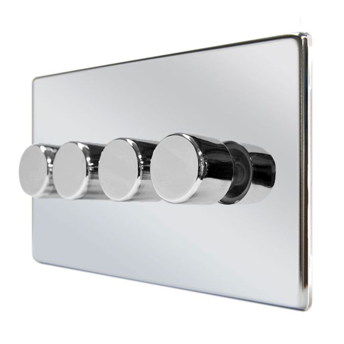 Hamilton 77C4X40 CFX Polished Chrome quadruple 400w 2 way dimmer