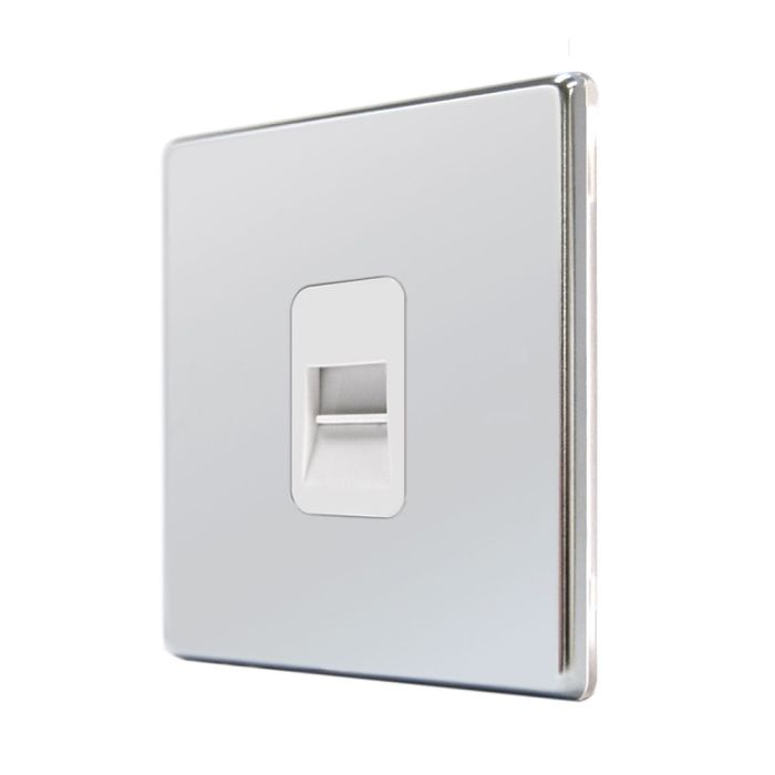 Hamilton 77CTCSW CFX Polished Chrome telephone slave socket