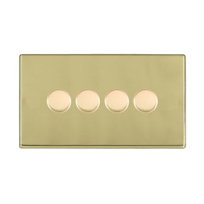 Hamilton 7G214X40 G2 Polished Brass quadruple 400w 2 way dimmer