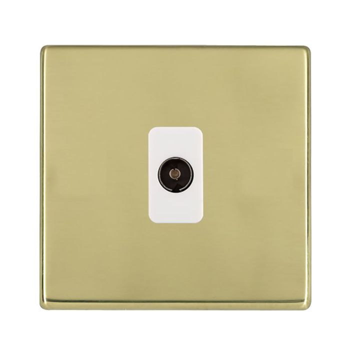 Hamilton 7G21TVW G2 Polished Brass non-isolated TV socket