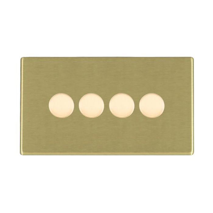 Hamilton 7G224X40 G2 Satin Brass quadruple 400w 2 way dimmer