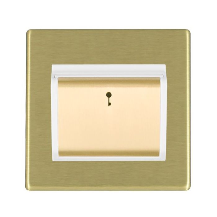 Hamilton 7G22C11SB-W G2 Satin Brass 10A card switch