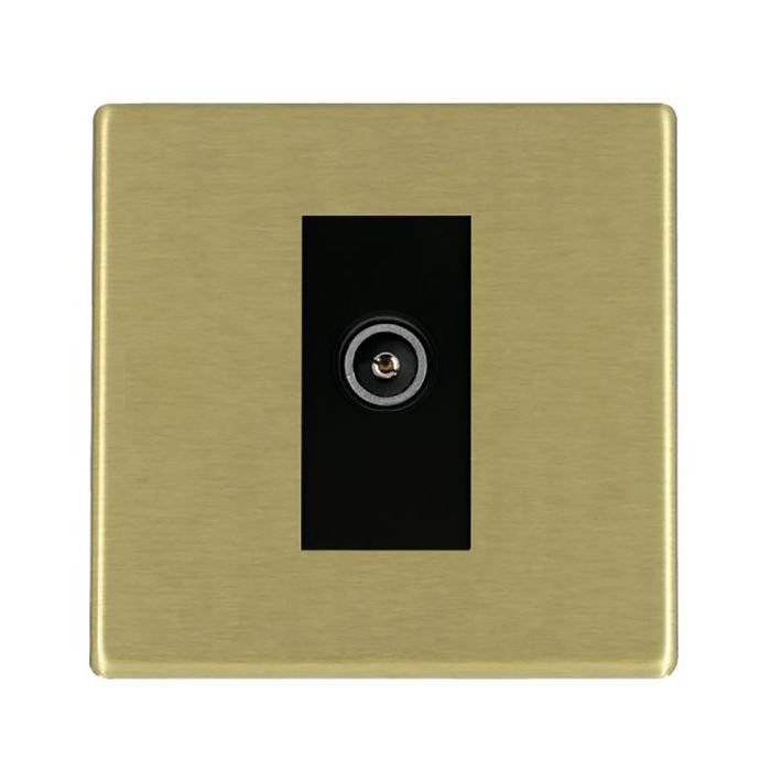 Hamilton 7G22DTVFB G2 Satin Brass non-isolated female TV socket