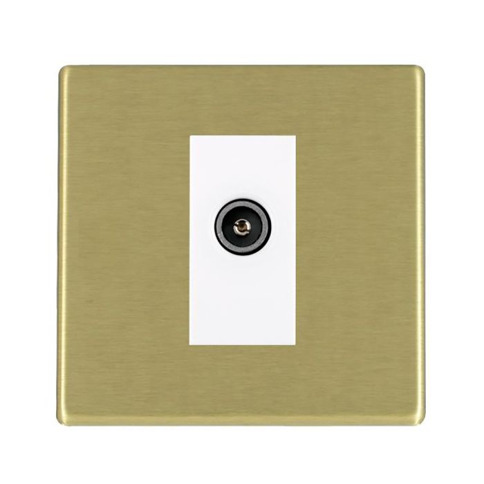 Hamilton 7G22DTVFW G2 Satin Brass non-isolated female TV socket