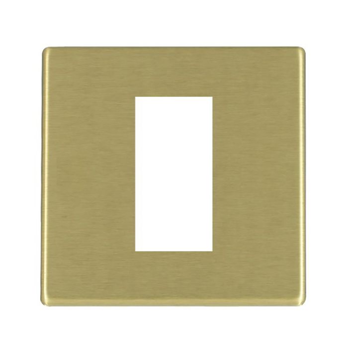 Hamilton 7G22EURO1 G2 Satin Brass 1 module Euro plate