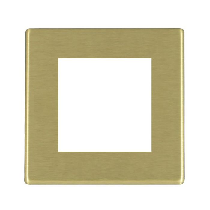 Hamilton 7G22EURO2 G2 Satin Brass 2 module Euro plate