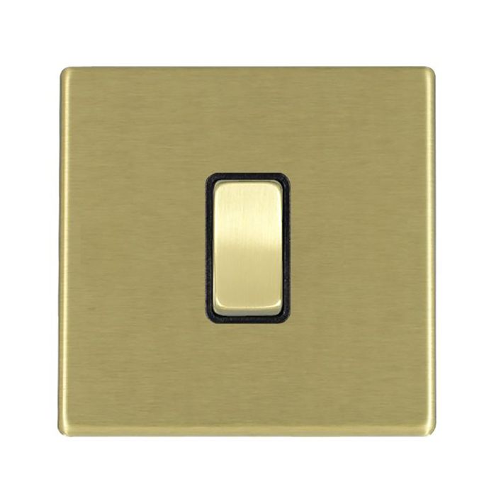Hamilton 7G22R31SB-B G2 Satin Brass 10A single intermediate light switch