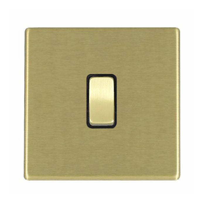 Hamilton 7G22RRTSB-B G2 Satin Brass 10A single retractive switch (push to make & push to break)