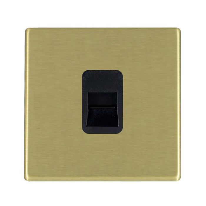 Hamilton 7G22TCMB G2 Satin Brass telephone master socket