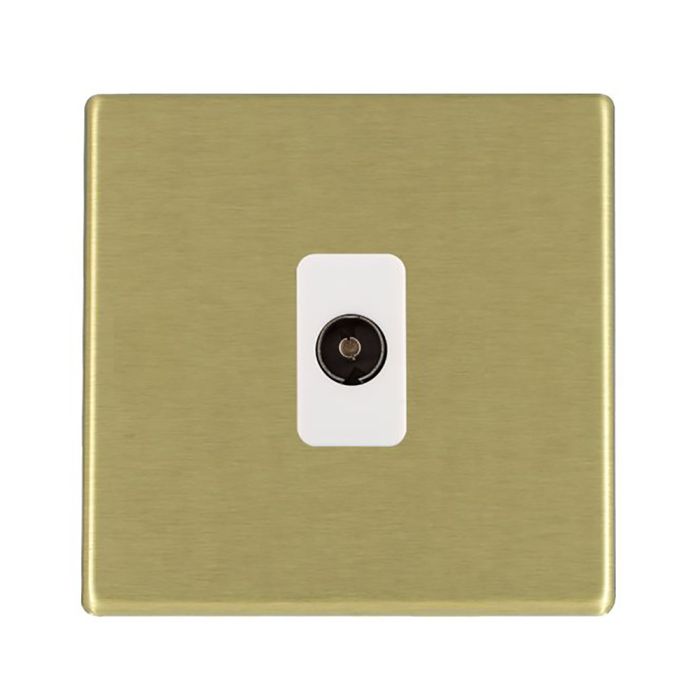 Hamilton 7G22TVW G2 Satin Brass non-isolated TV socket