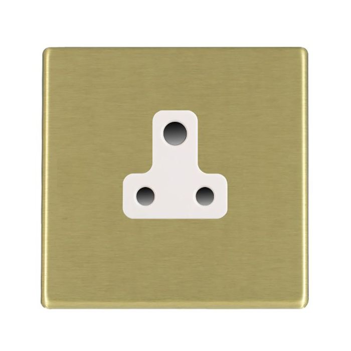 Hamilton 7G22US5W G2 Satin Brass 5A unswitched socket