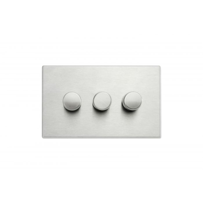 Hamilton 7G243X40 G2 Satin Steel triple 400w 2 way dimmer