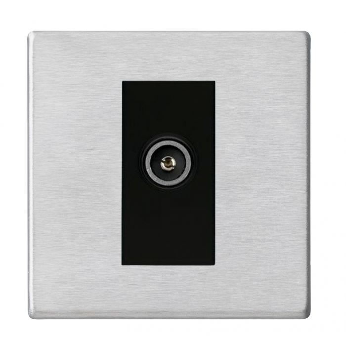 Hamilton 7G24DTVFB G2 Satin Steel non-isolated female TV socket