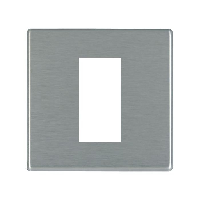 Hamilton 7G24EURO1 G2 Satin Steel 1 module Euro plate